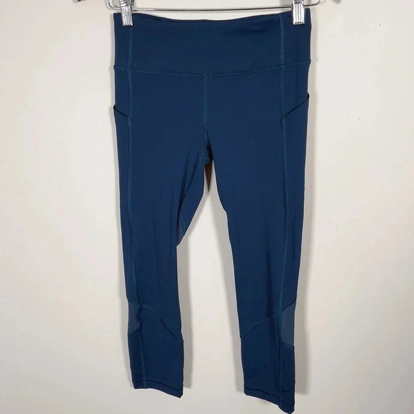 Lululemon Pace Rival Crop 22" Night Diver Leggings - Picture 4 of 13